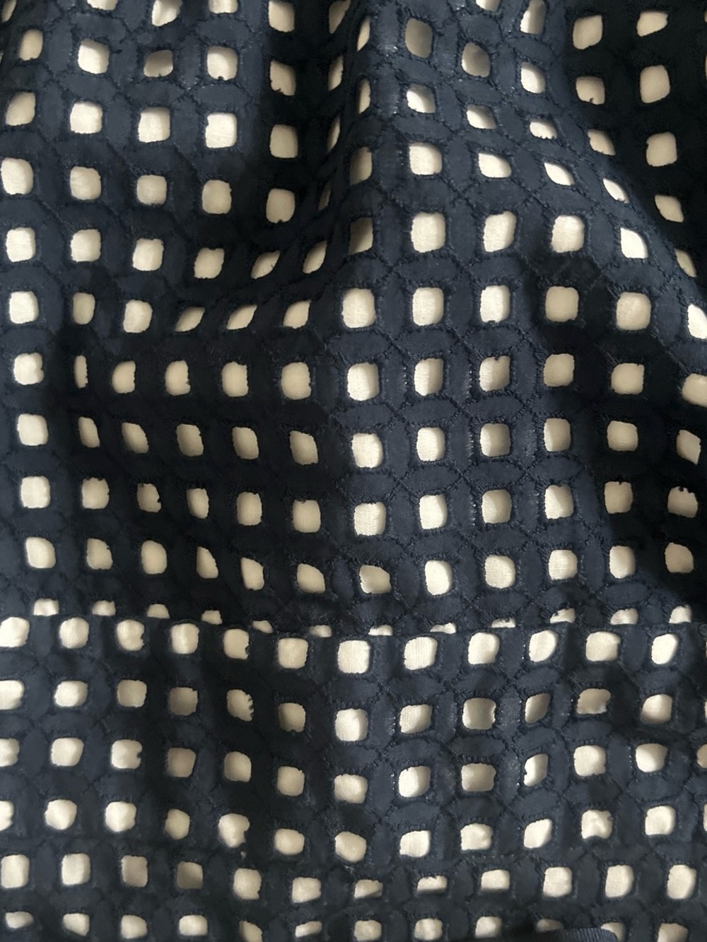 Vineyard Vines Navy and White Strapless Checked Belted Dress - Picture 4 of 6